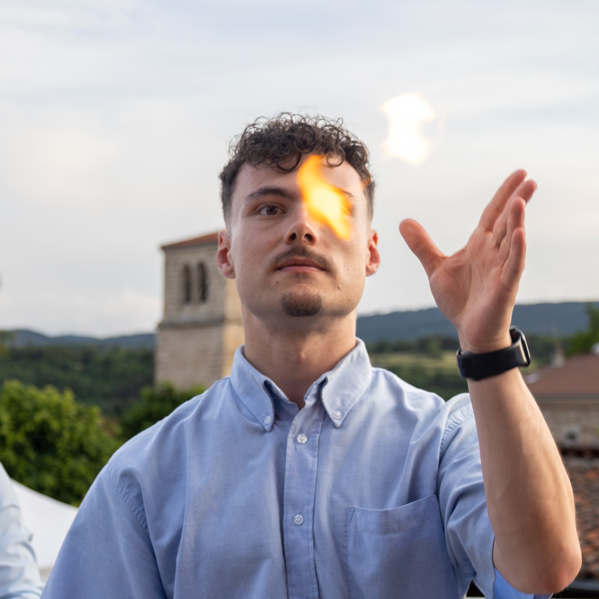 Mat Mat présentant un effet de feu